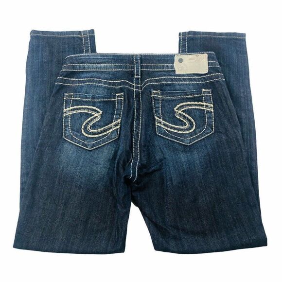 Silver Jeans Natsuki Denim Capri Dark Wash - Picture 3 of 6